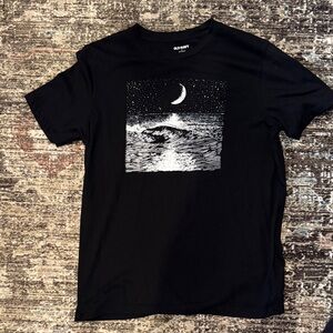 Old Navy Black Moonlit Ocean Tee